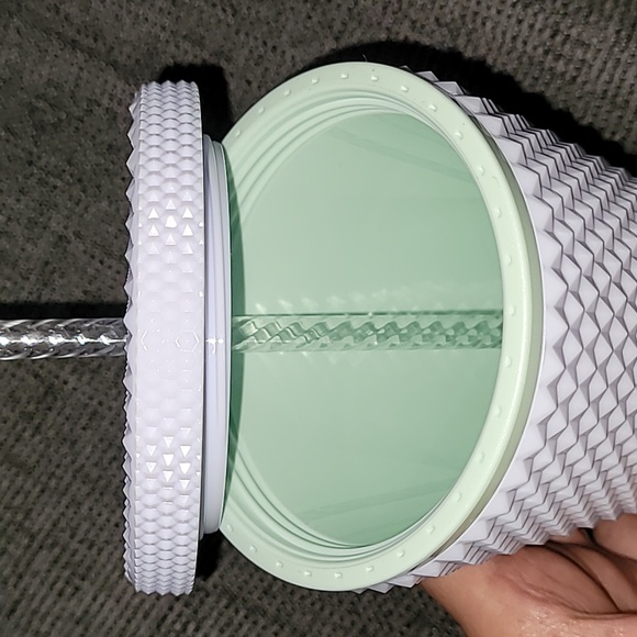 STARBUCKS White Textured 16oz Tumbler NEW - Picture 3 of 3